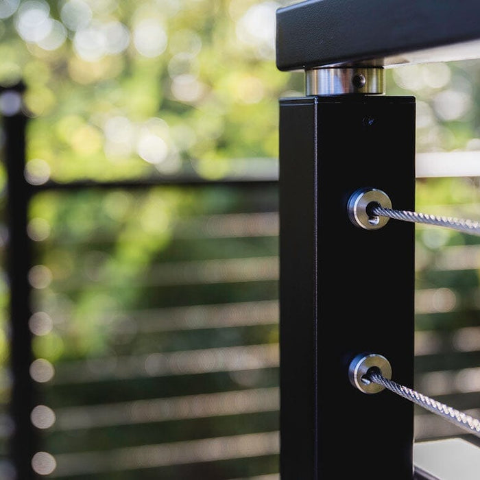 DIY Cable Railing Installation with Metal Posts