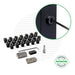 Cable Rail Tensioner Bundles for Metal Posts | Black Finish Tensioners Cable Bullet 26 Tensioner Kits with Drivers 