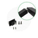 Signature Series Handrail Hinge for Stair Corners Handrail Cable Bullet Flat Black (Fine Texture) 