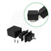 Signature Series Handrail Hinge for Stair Ends Assemblies Cable Bullet Flat Black (Fine Texture) 