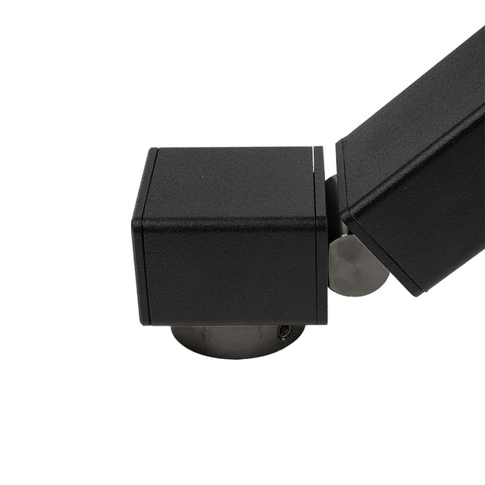 Signature Series Handrail Hinge for Stair Ends | Black Finish Cable Bullet 