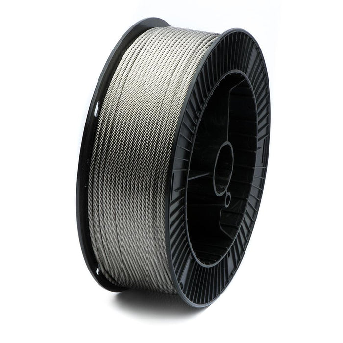 STAINLESS STEEL 1x19 LOW CARBON MARINE GRADE T316 WIRE ROPE - T6WR119 —  Cable Rail Specialist